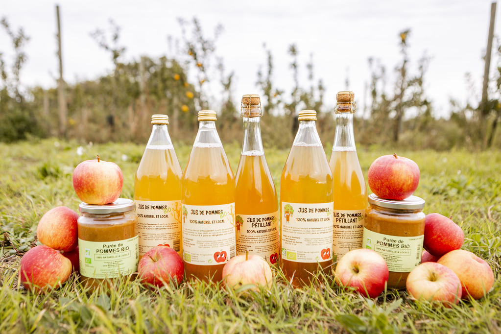 Photographie de jus de pomme à durtal